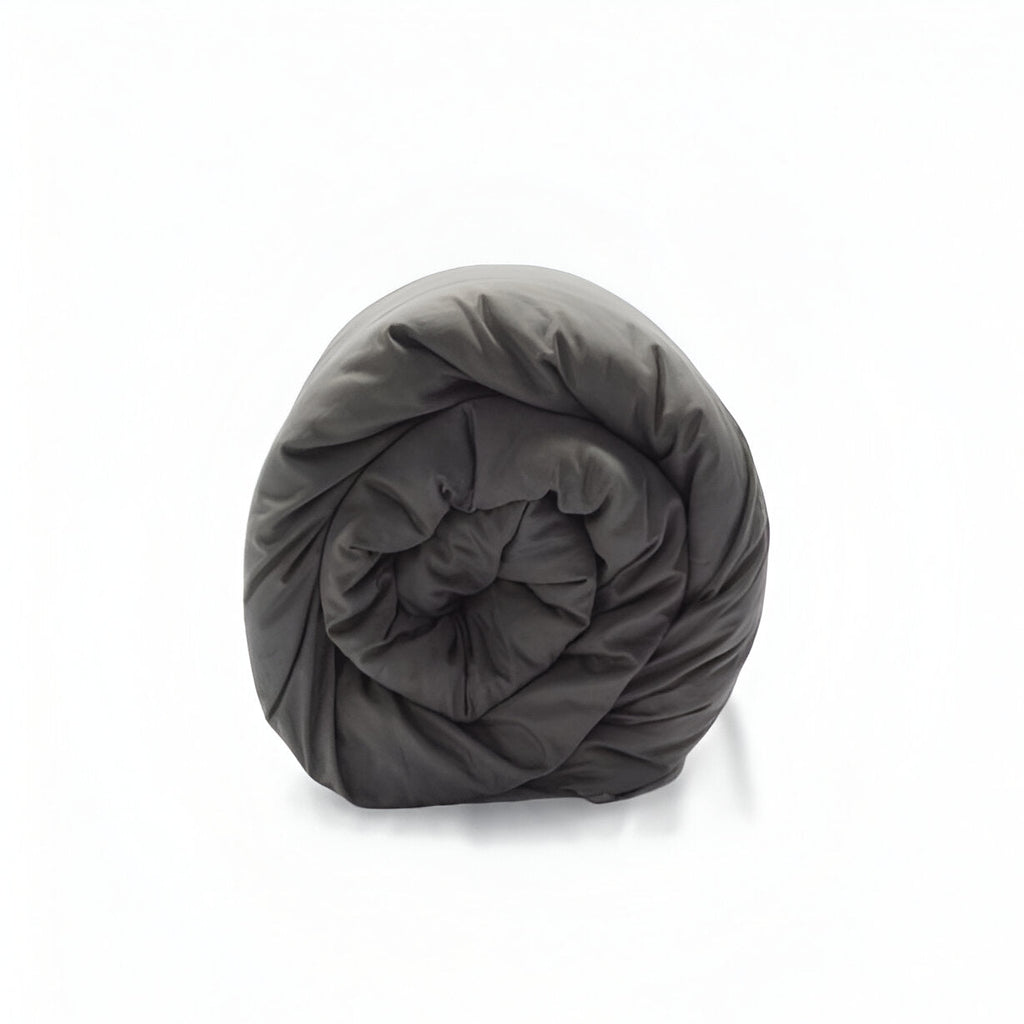 400TC Sateen Solid Cotton Round Duvet Cover Set
