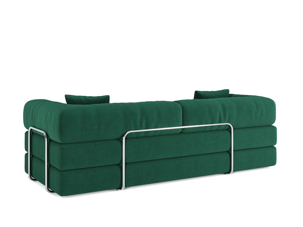 78.8inch  Modular Sectional Sofa, Convertible Pudding Block Sofa, Floor Standing Sofa Bed Arm Comfort Sofa Bed, Compression Sofa for Living Room and Bedroom -  (Green)