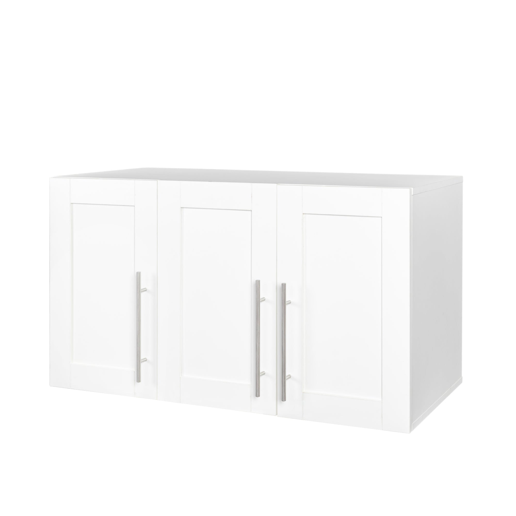 Stackable Wall Mounted Storage Cabinet, 15.75 'D x 35.43' W x 19.69 'H, White