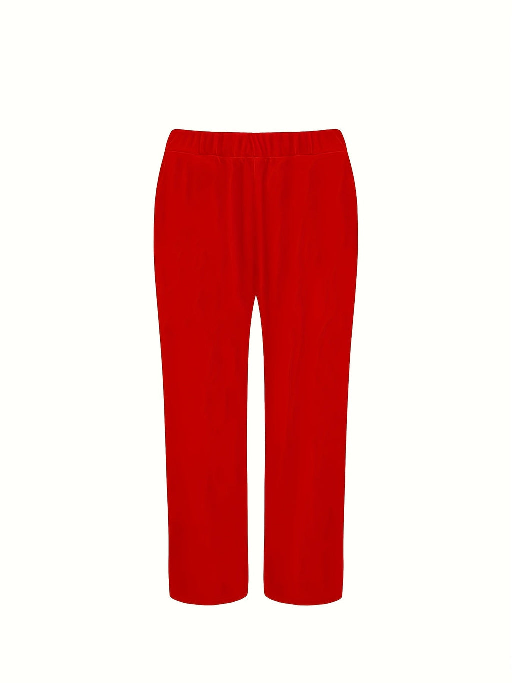 Women’s Red 3-piece Loose Outfit Pants Set