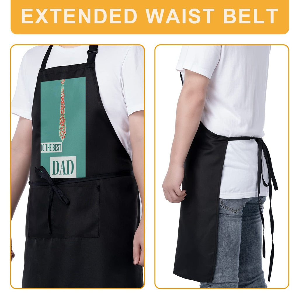 Best Dad Ever Polka Dots Custom Apron for Men (Made in USA)