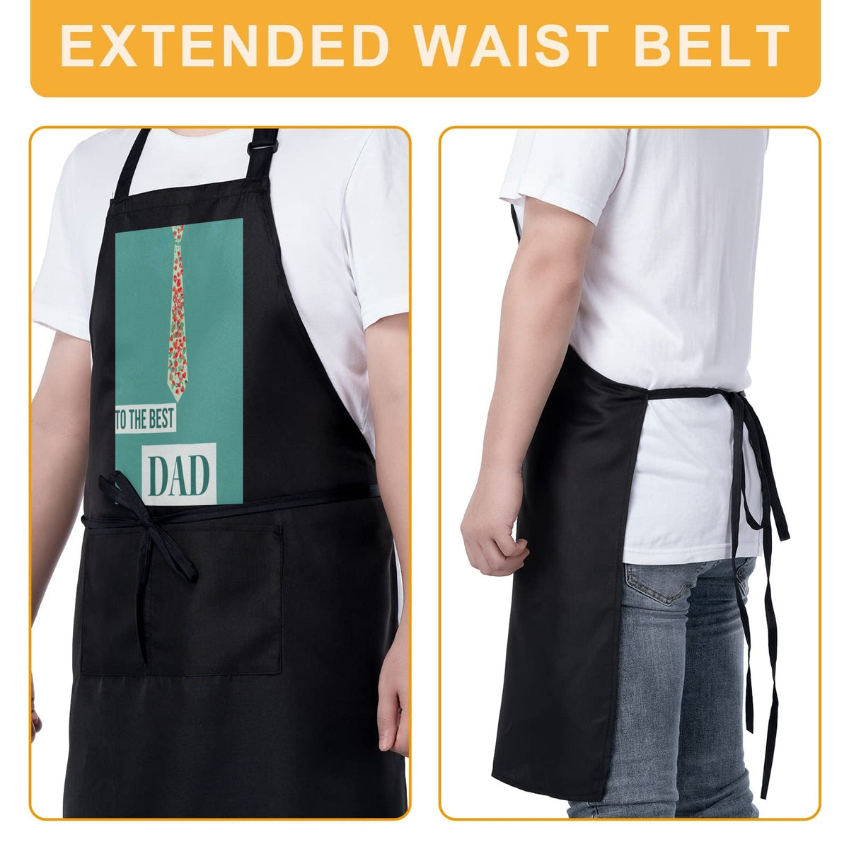 Best Dad Ever Polka Dots Custom Apron for Men (Made in USA)