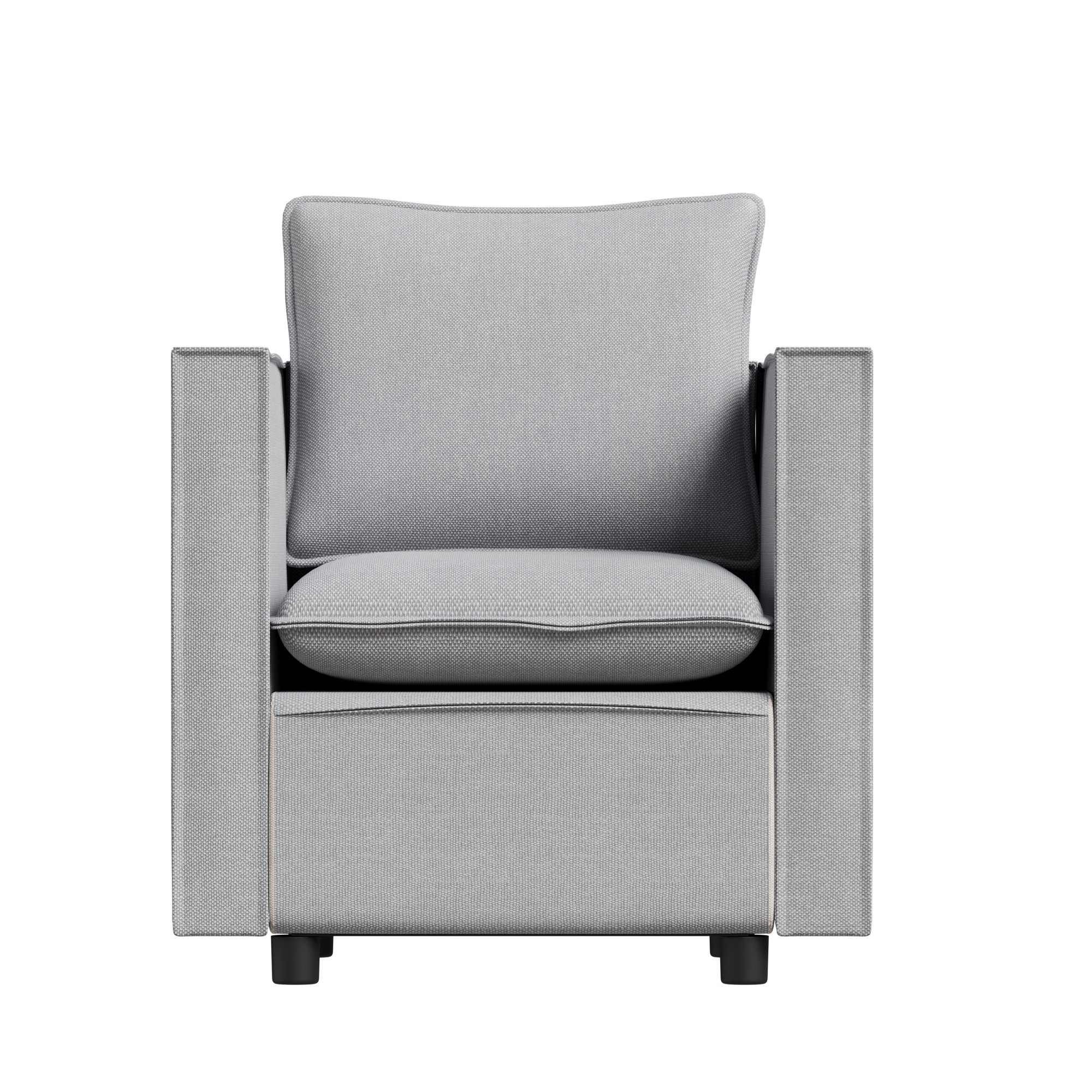 Decorative chair, comfortable gray single sofa chair, soft breathable seat cushion, soft cushion armchair, modern comfortable sofa chair in bedroom/corner/reading room