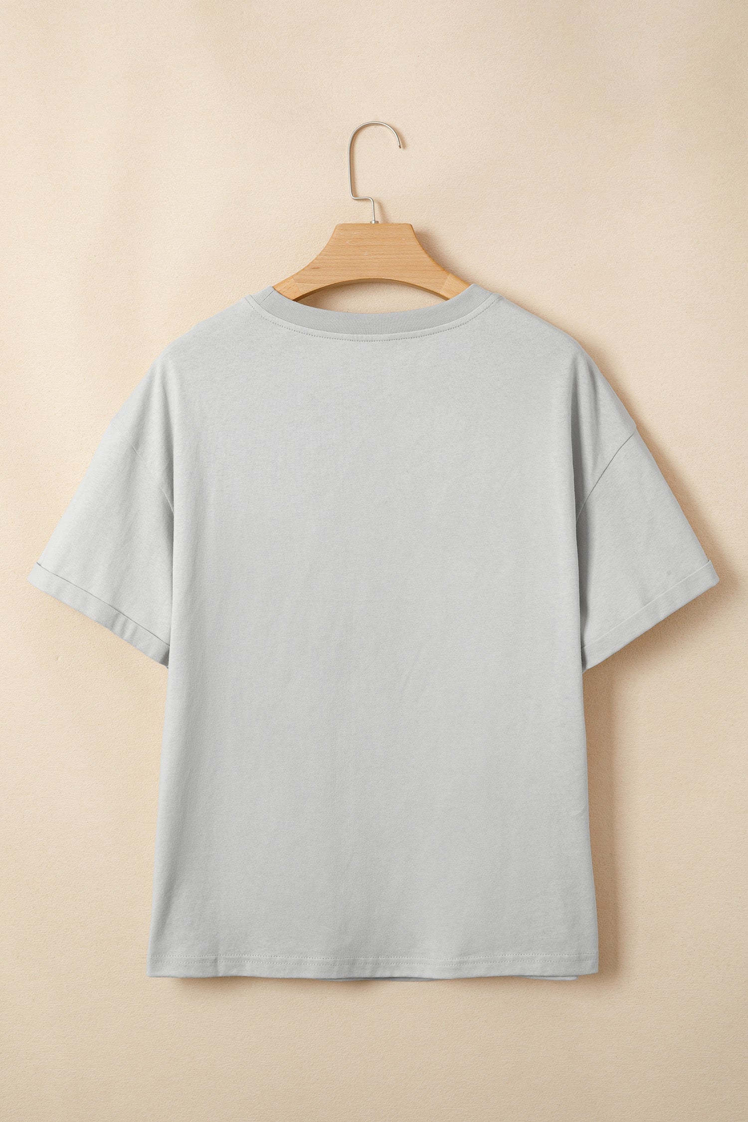 Floral Crochet Ribbon Bow Patched T-Shirt