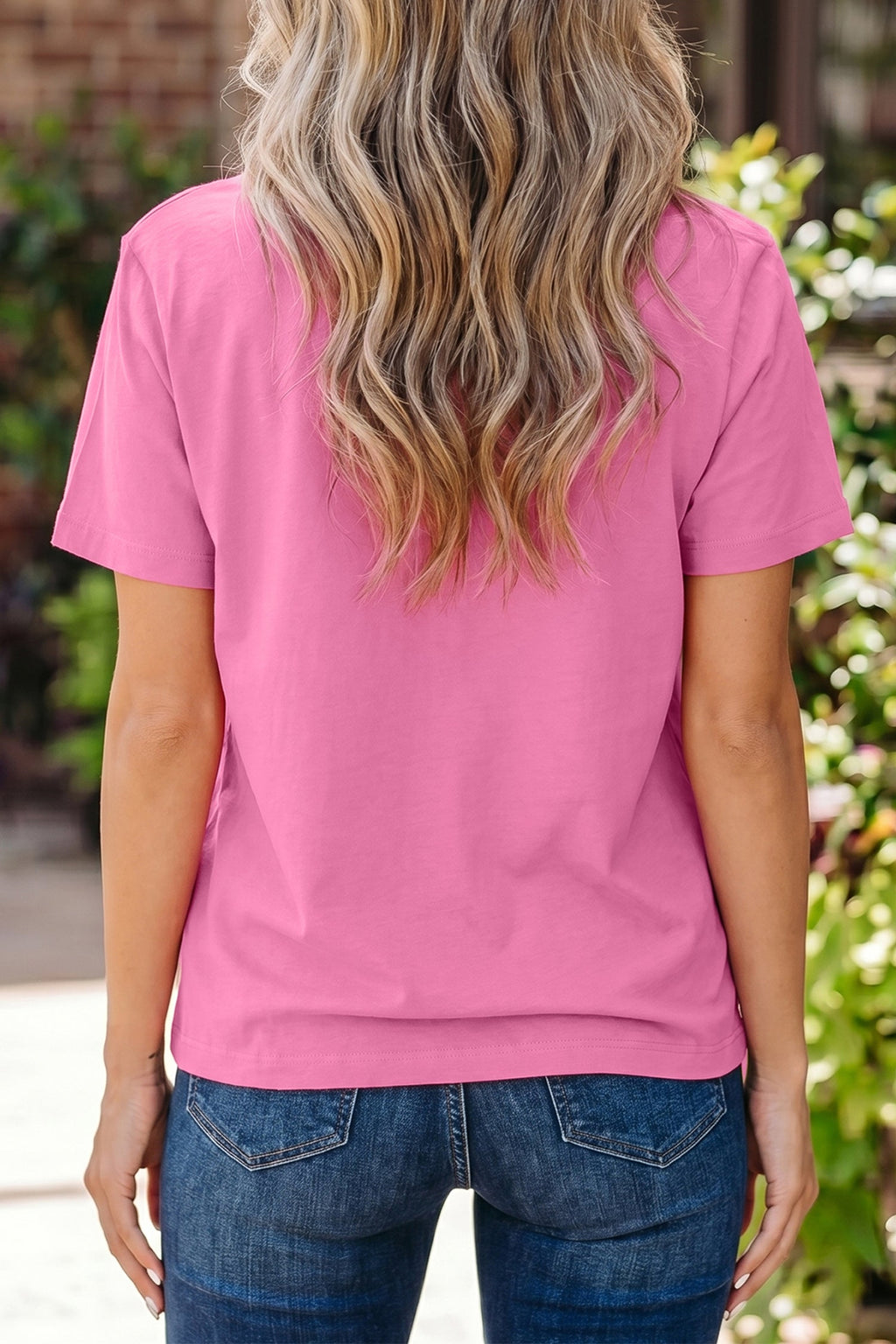 Oversized Solid Color High Neck Tee