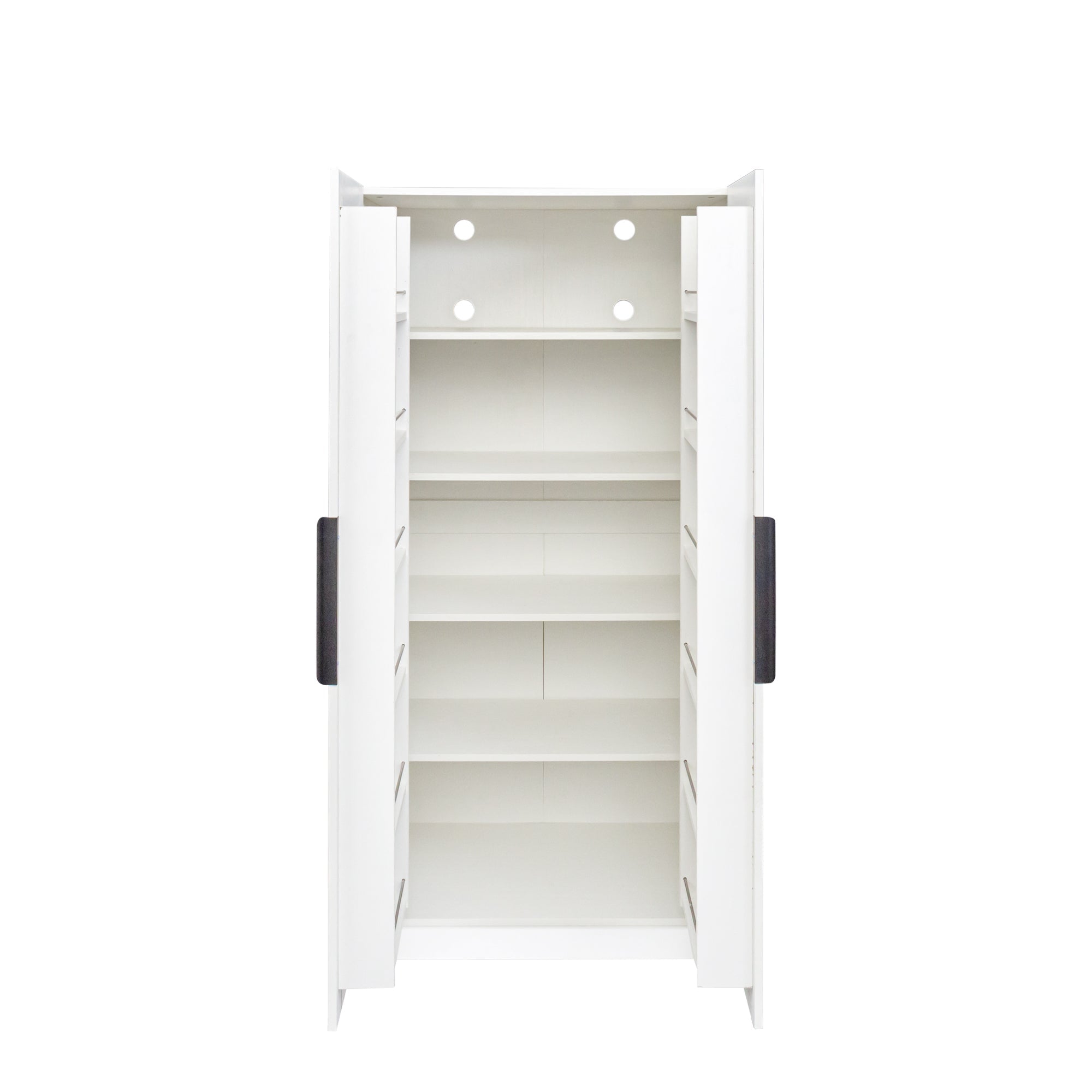62.99in Kitchen Pantry Cabinet, White Freestanding Buffet Cupboards Sideboard with Doors &  Shelves, Kitchen Pantry Storage Cabinet for Kitchen, Living Room and Dinning Room