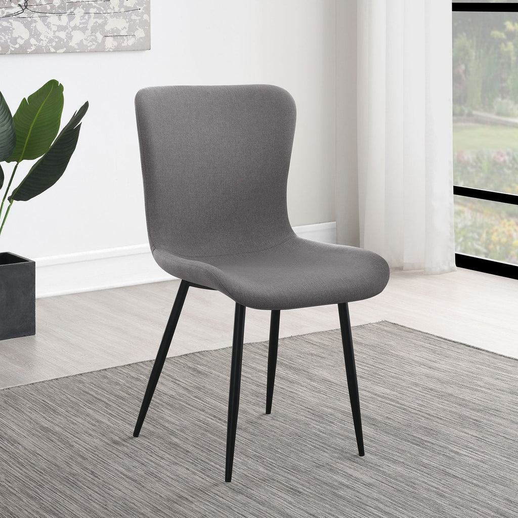 Grant Warm Grey Upholstered Dining Side Chair (Set of 2)