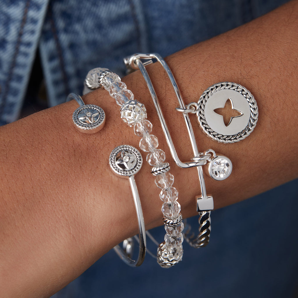 Signature Textured Bangle