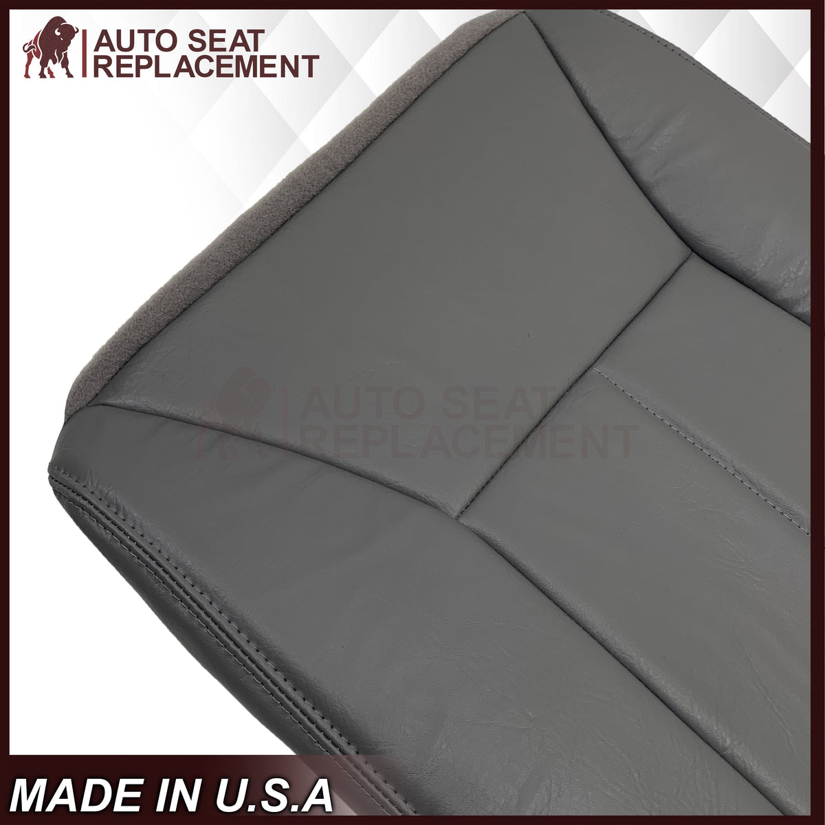 1998 - 2002 Dodge Ram 1500 Base Work Truck SINGLE CAB Seat Cover in Mist Gray Vinyl