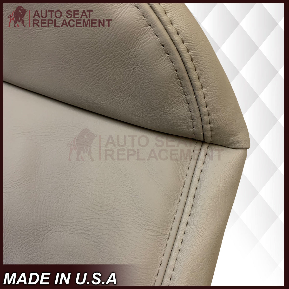 2003 - 2007 Chevy Tahoe Suburban & GMC Yukon Second Row 50/50 Captain Chairs Seat Cover In Light Tan (Shale)  - Choose from variant