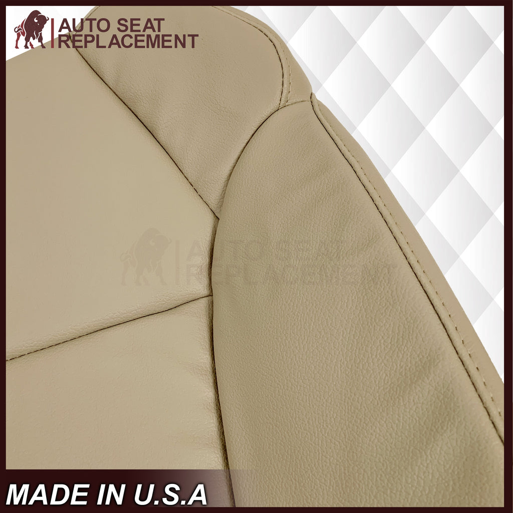 2007 - 2013 Acura MDX Driver Or Passenger Replacement Seat Covers: Non-Perforated Tan