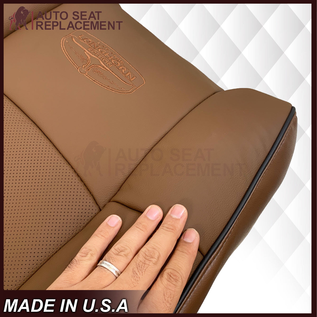 2010-2018 Dodge Ram 2500 Laramie Limited Long Horn Replacement Leather Seat Cover: Choose your pieces