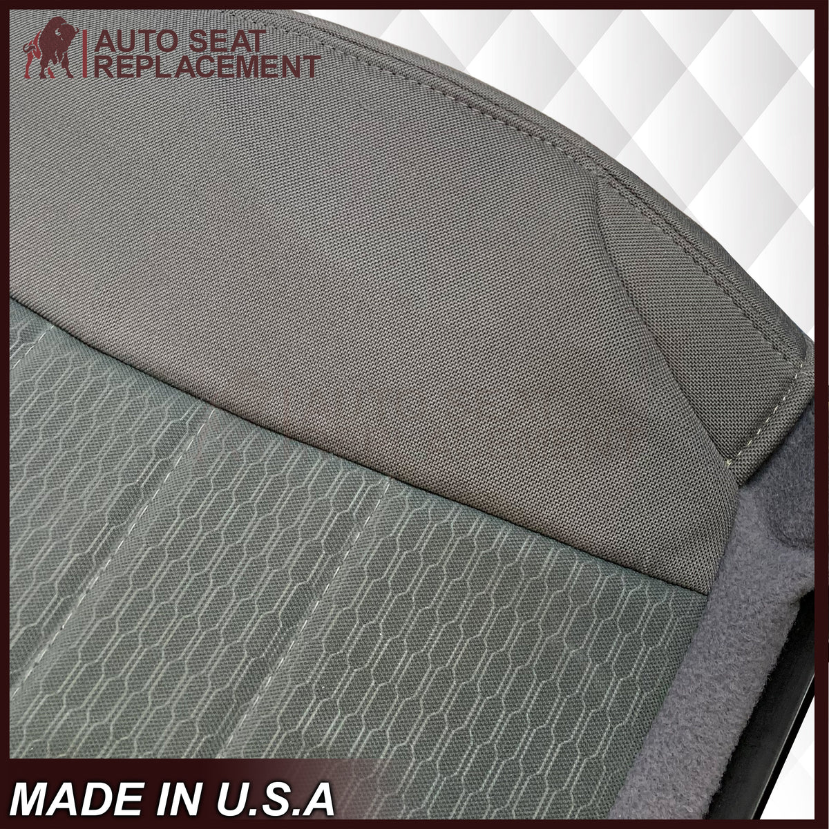 2013-2018 Dodge Ram ST Tradesman Bottom or Top Replacement Seat Cover: Cloth Diesel Gray