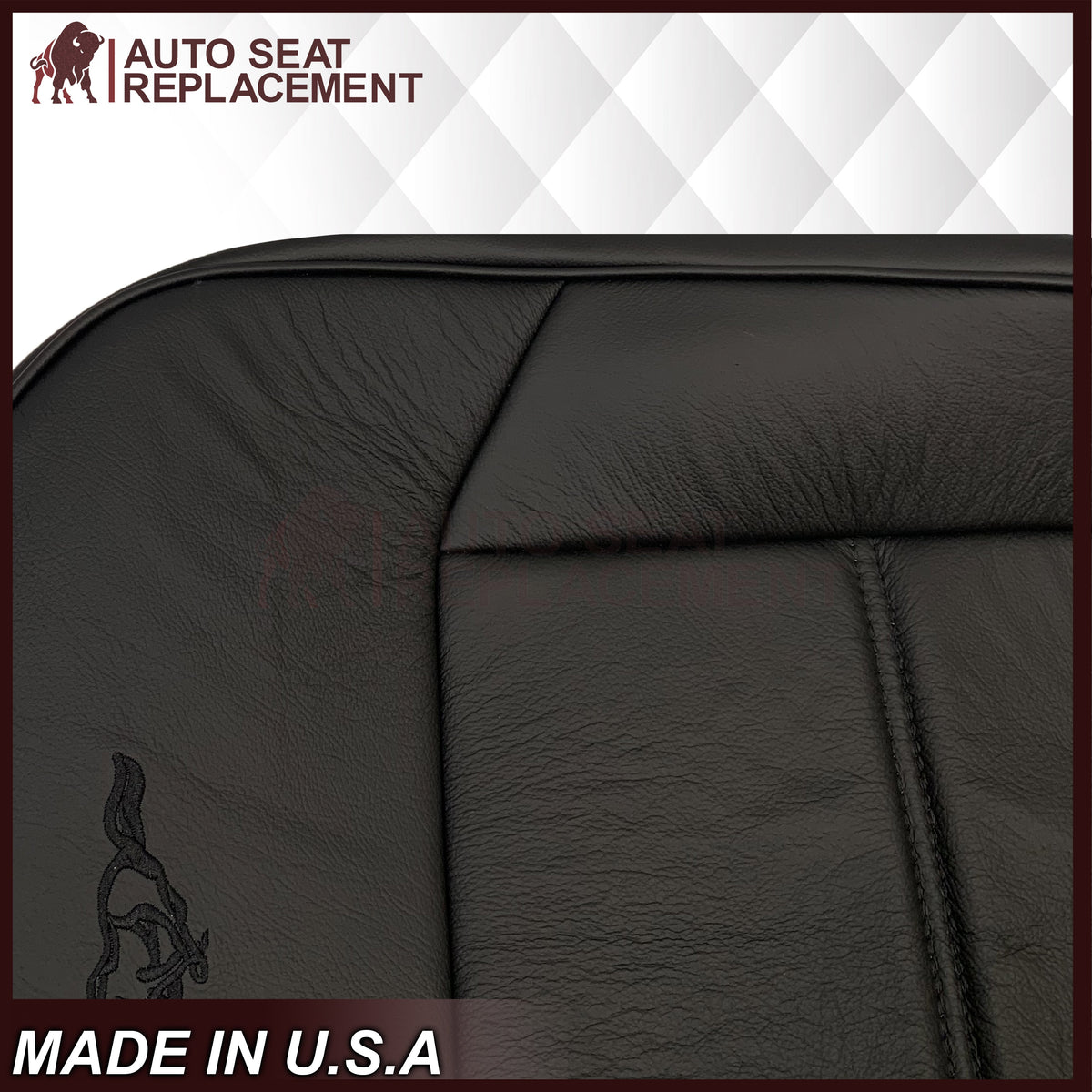 1999-2004 Ford Mustang V6 Replacement Seat Cover in Ebony Black: Choose From Variation