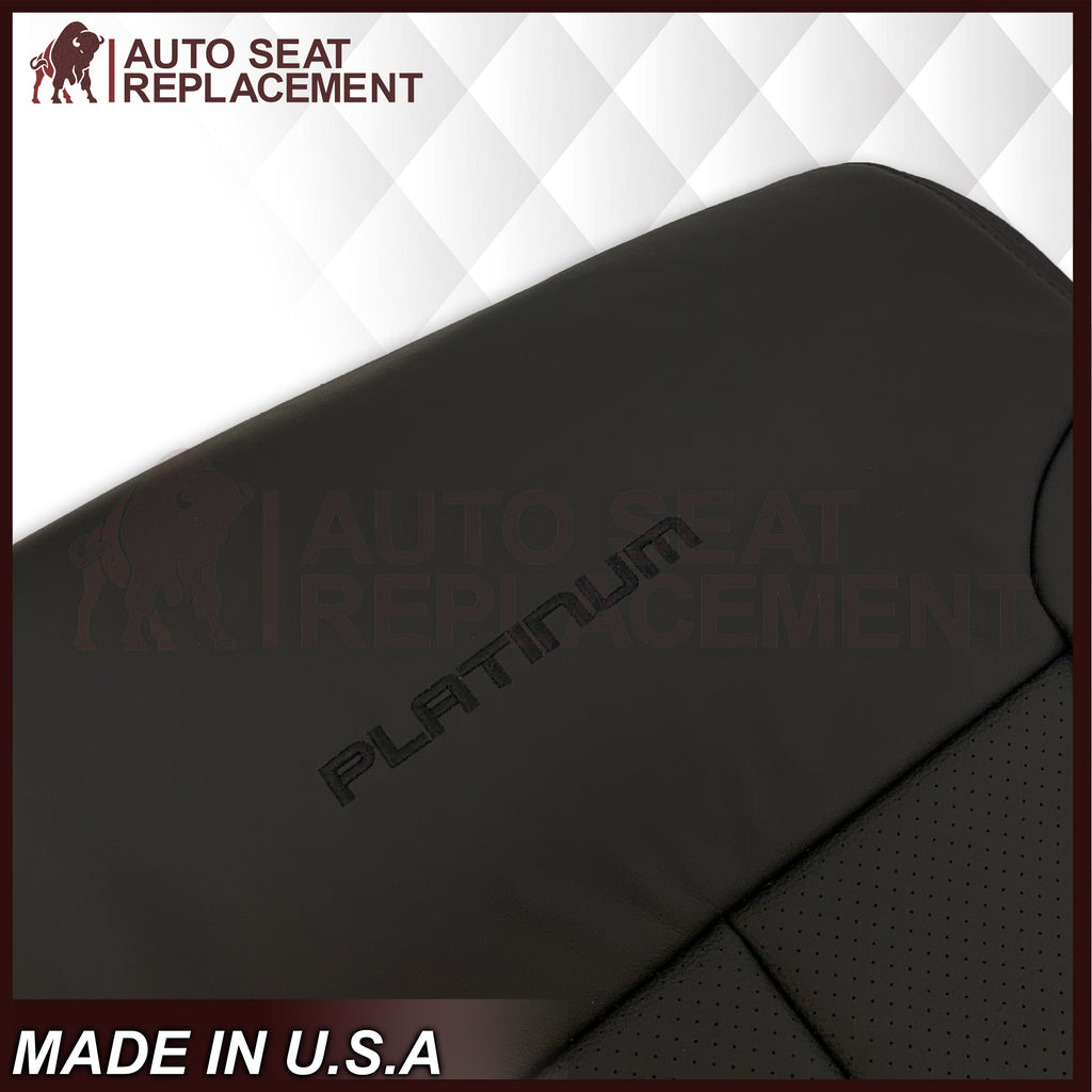 2009 - 2014 Ford F-150 PLATINUM EDITION Perforated Genuine Leather or Synthetic Leather Seat Covers
