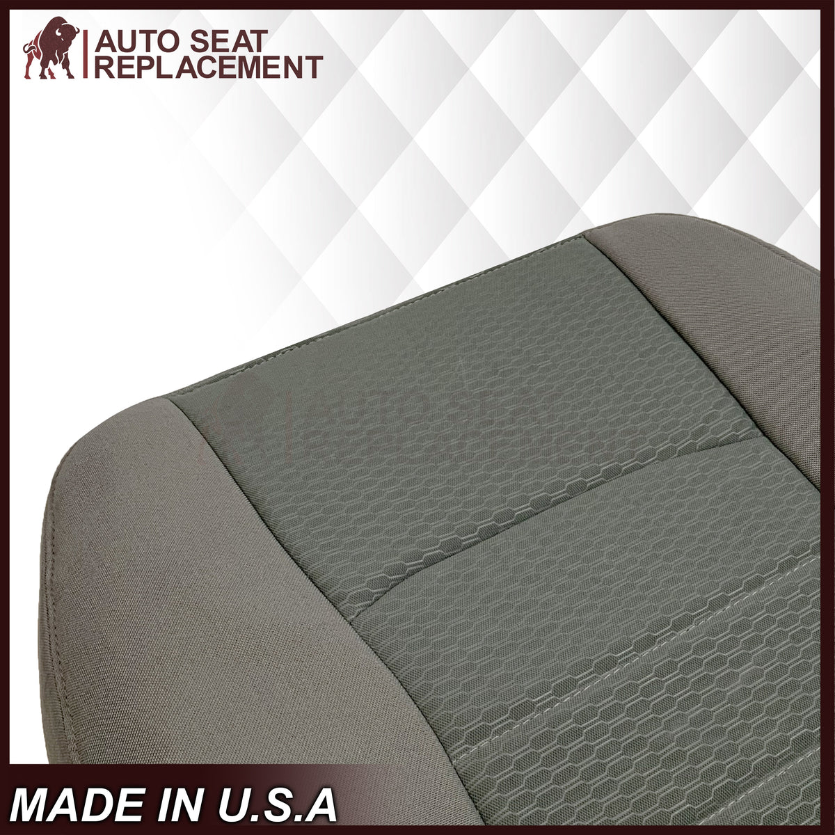 2013-2018 Dodge Ram ST Tradesman Bottom or Top Replacement Seat Cover: Cloth Diesel Gray