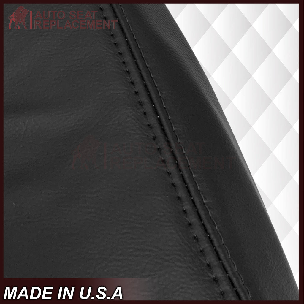 2003-2004 Ford Mustang Mach 1 ONE Replacement Leather Seat Cover in Ebony Black: Choose From Variation