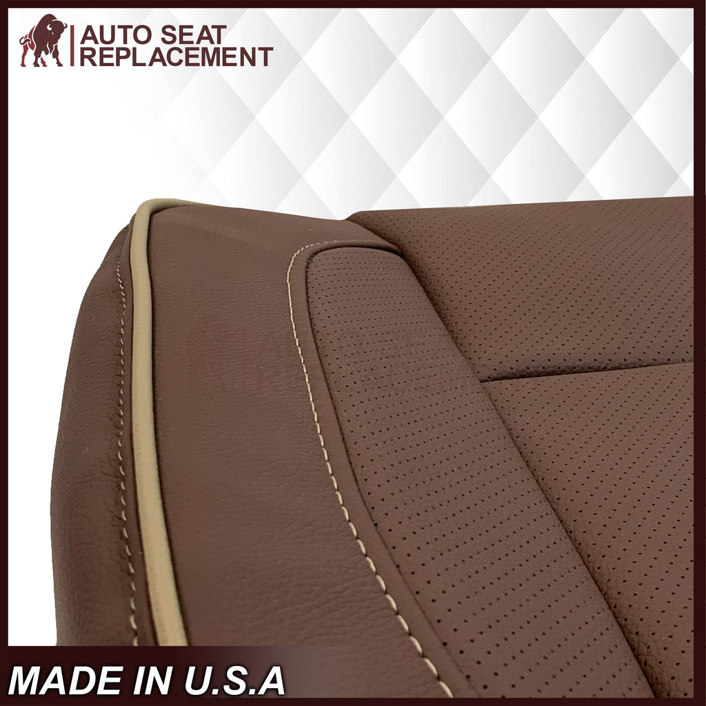 2014-2019 Chevy Silverado 1500 2500HD 3500HD High Country Replacement Perforated Genuine Leather OR Synthetic Leather Seat Covers: Brown