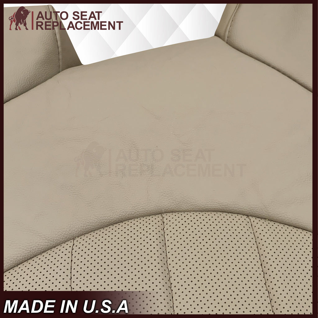 2008-2012 Buick Enclave Perforated Replacement Seat Covers In Tan: Choose Leather or Syn. Leather