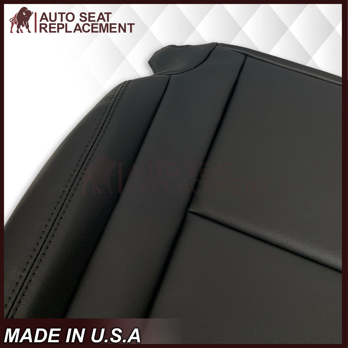 2005-2015 Nissan Titan Driver and Passenger Side Top and Bottom Seat Covers in Black : Choose from the variants