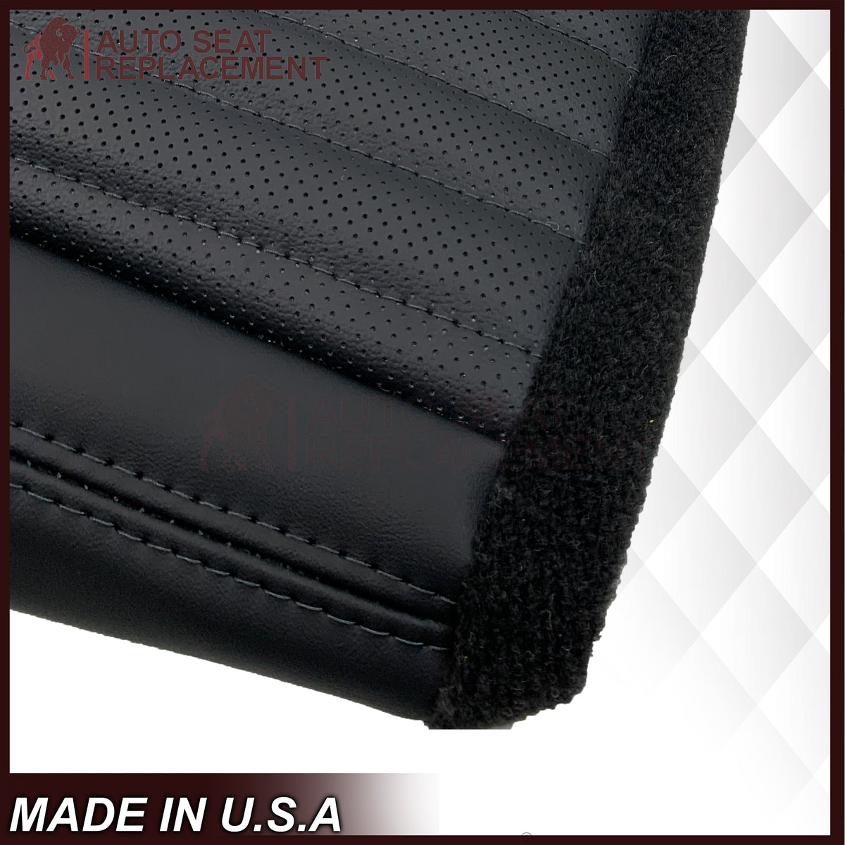 1999-2004 Ford Mustang V6/GT 2001 Bullitt Replacement Seat Covers In Ebony Black