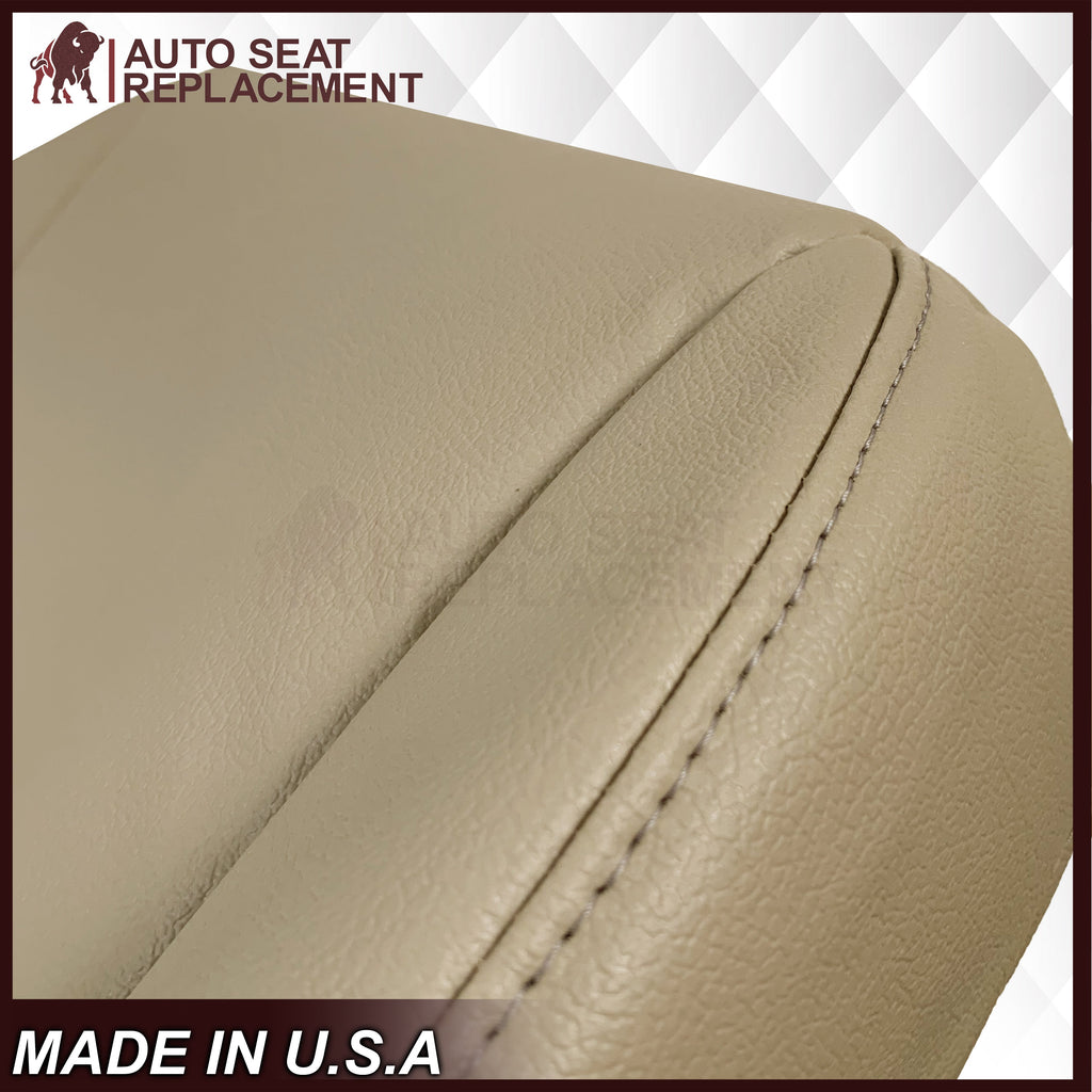 2007 - 2013 Acura MDX Driver Or Passenger Replacement Seat Covers: Non-Perforated Tan