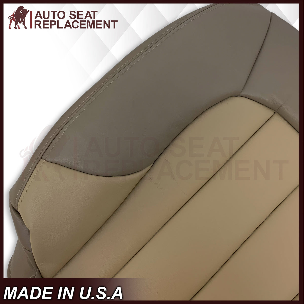 2004 2005 GMC Envoy SLT XL Bottom Replacement Seat Covers 2 Tone Tan: Choose your material
