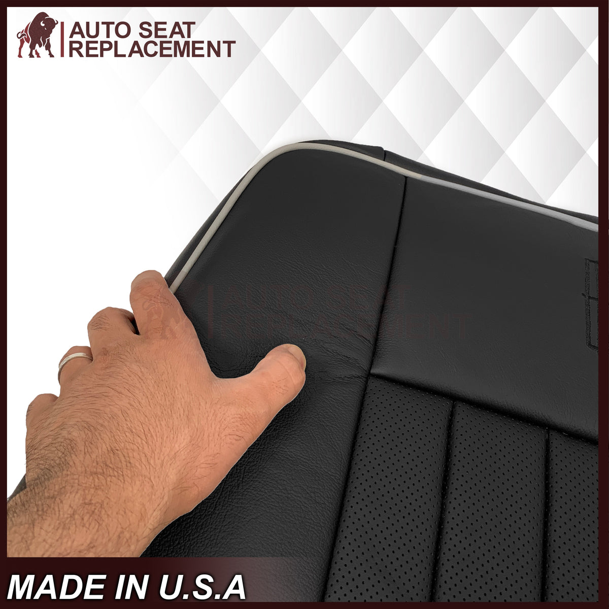 2003 - 2006 Lincoln Navigator Replacement Seat Covers in Black: Choose Genuine Leather or Vinyl