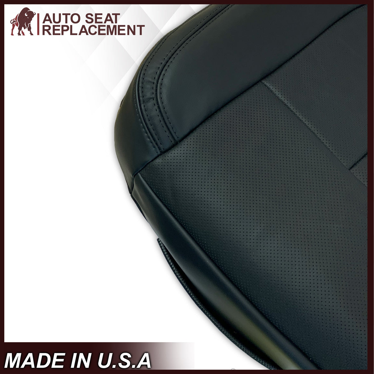 2009 - 2014 Ford F-150 PLATINUM EDITION Perforated Genuine Leather or Synthetic Leather Seat Covers