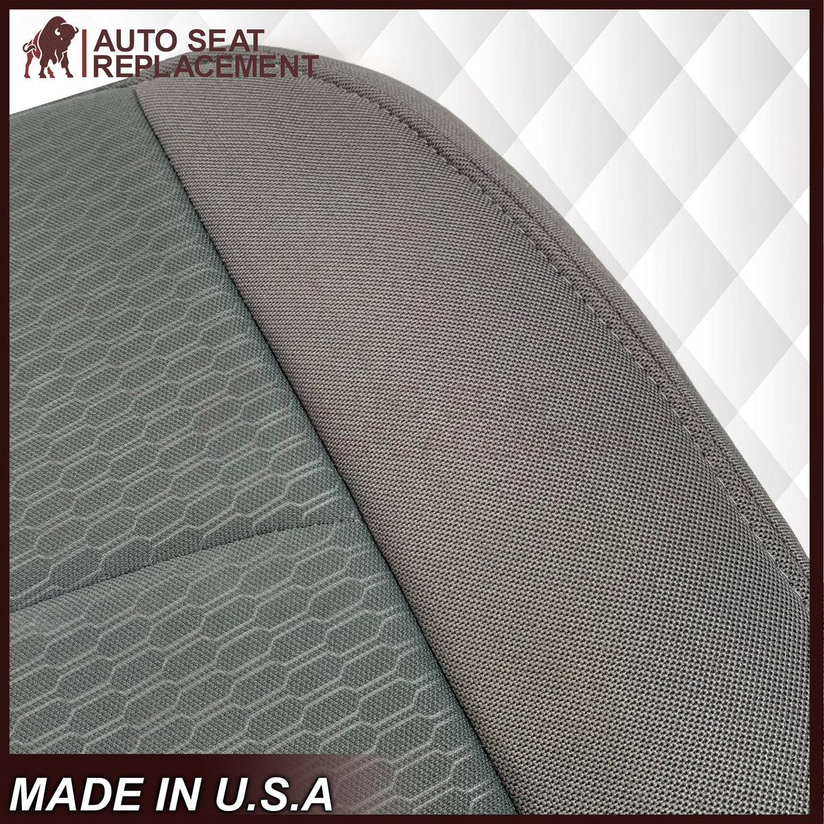 2013-2018 Dodge Ram ST Tradesman Bottom or Top Replacement Seat Cover: Cloth Diesel Gray
