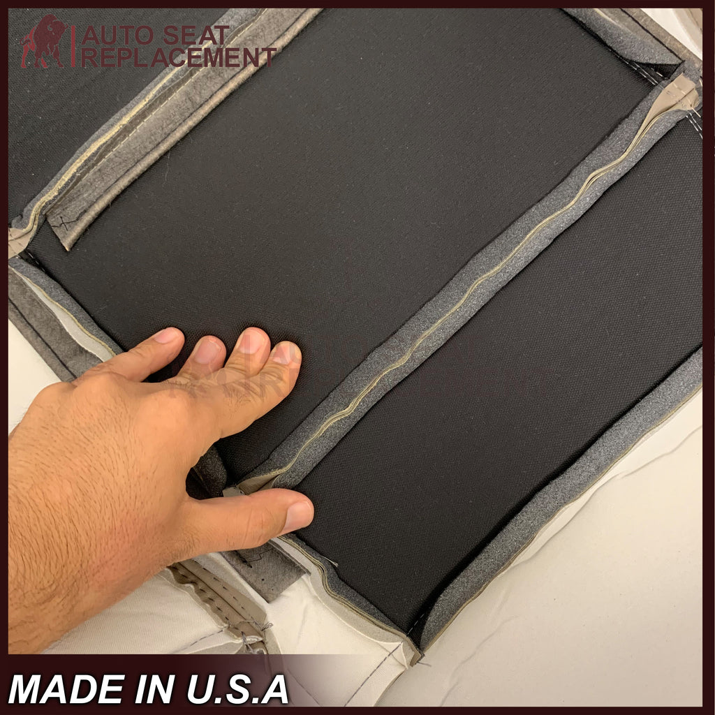 2000 - 2004 Toyota Tundra Driver OR Passenger Side Top and Bottom Replacement Seat Covers In Tan: Choose your material