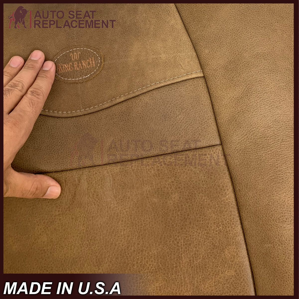 2001 2002 2003 Ford F150 King Ranch Cowhide GENUINE LEATHER Seat Covers
