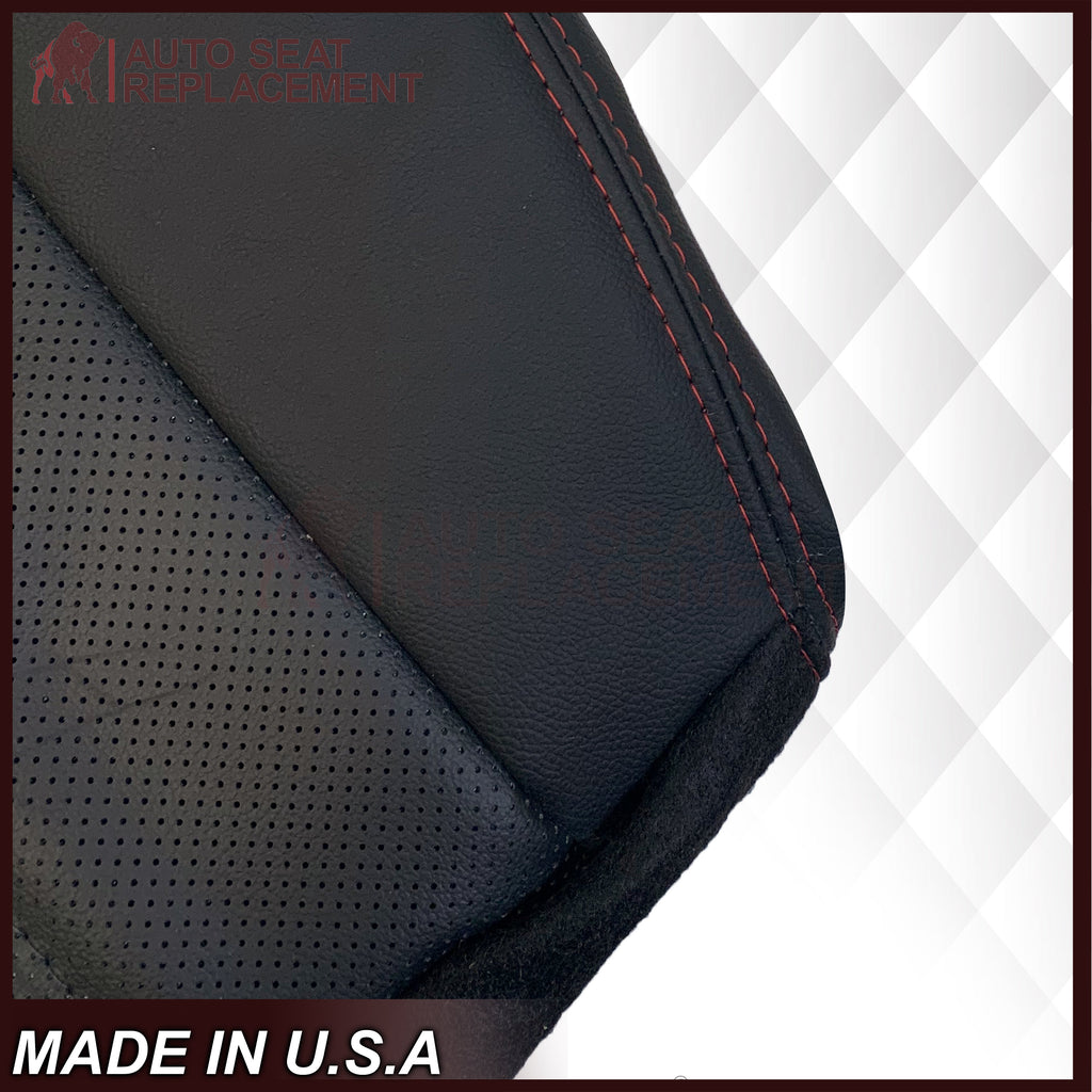 2008 - 2020 For Dodge Grand Caravan Replacement Bottom Seat Cover W/ Red Stitching: Choose your pattern