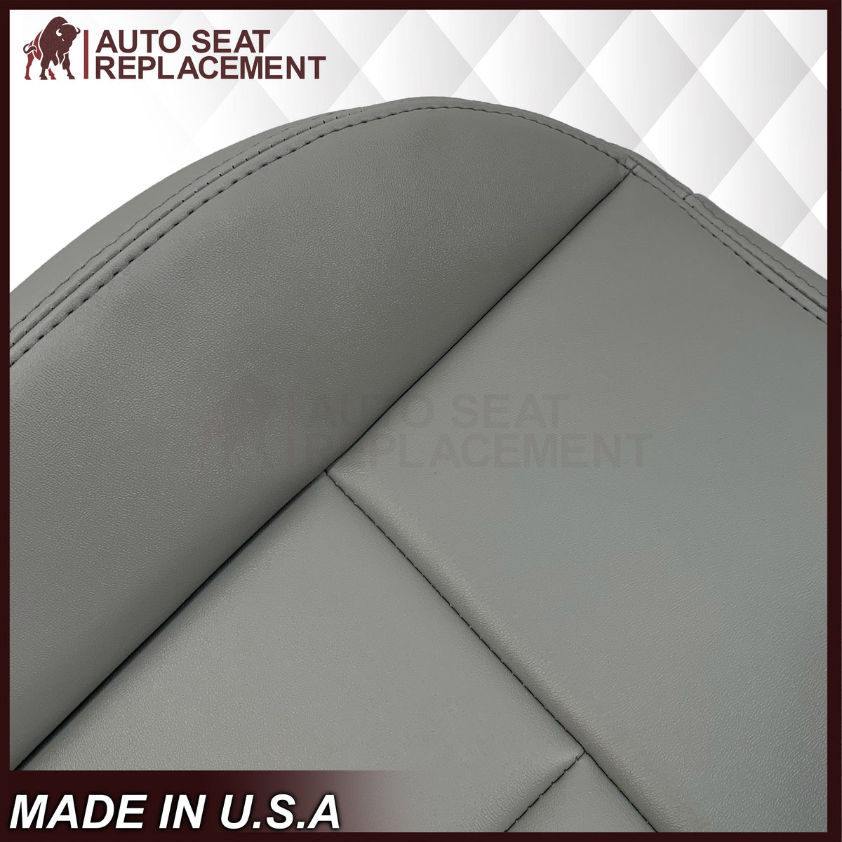 2005-2009 Chevrolet Trailblazer EXT LT Leather Replacement Seat Cover Gray