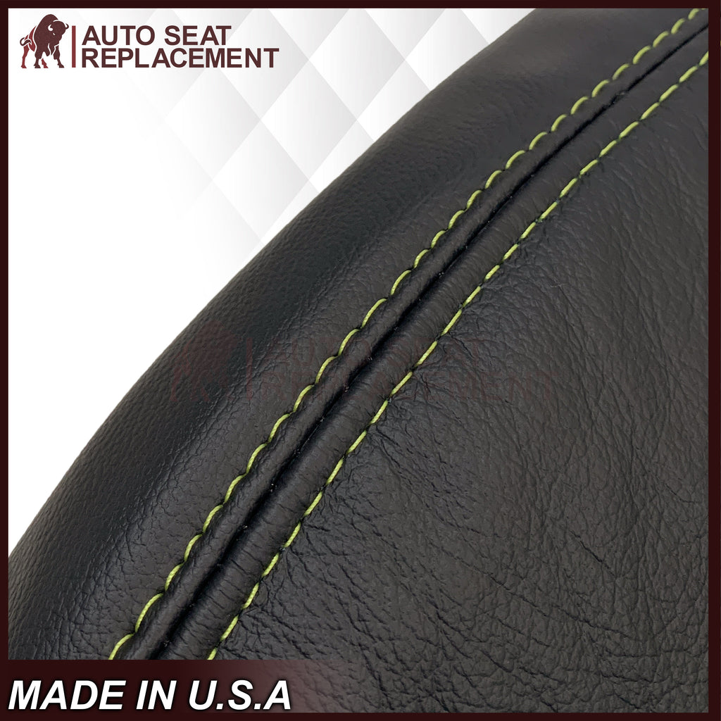 2005-2009 Ford Mustang Coupe GT V6 Leather Replacement Seat Covers in Black