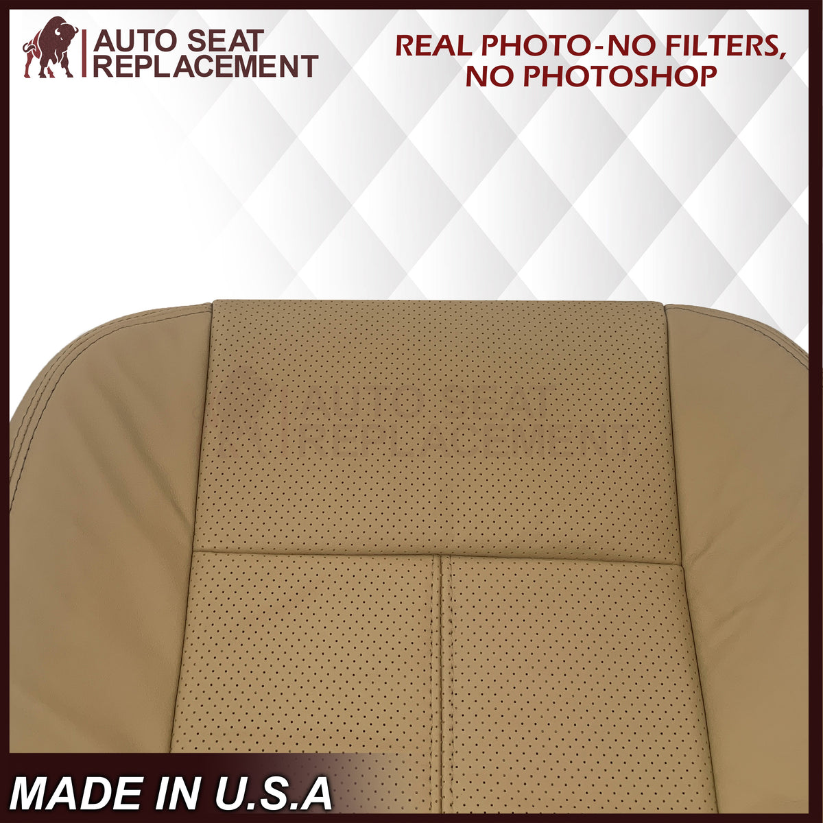 2011-2016 Ford F-250 F-350 F-450 Lariat Seat Cover Replacement in Adobe Tan: Choose From Variants