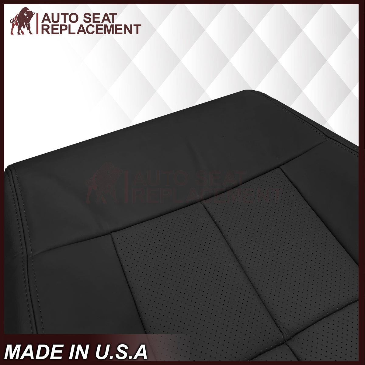 2007 - 2014 Lincoln Navigator Replacement Seat Covers in Black Leather or Synthetic Leather