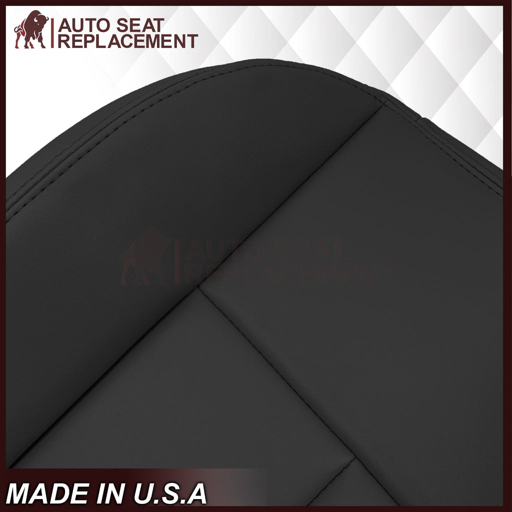 2005 to 2009 For Saab 9-7X SUV Front Base Bottom Syn. Leather Seat Cover In Black