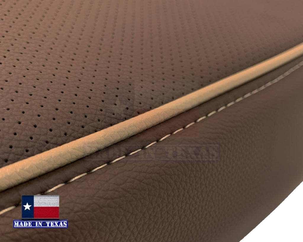 2014-2019 Chevy Silverado 1500 2500HD 3500HD High Country Replacement Perforated Genuine Leather OR Synthetic Leather Seat Covers: Brown