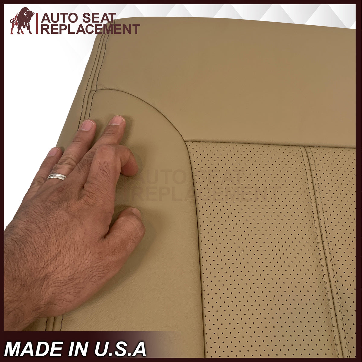 2011-2016 Ford F-250 F-350 F-450 Lariat Seat Cover Replacement in Adobe Tan: Choose From Variants
