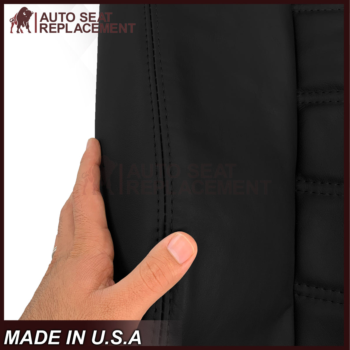 2003 - 2007 Hummer H2 SUV SUT Adventure LEATHER Seat Cover: Ebony Black