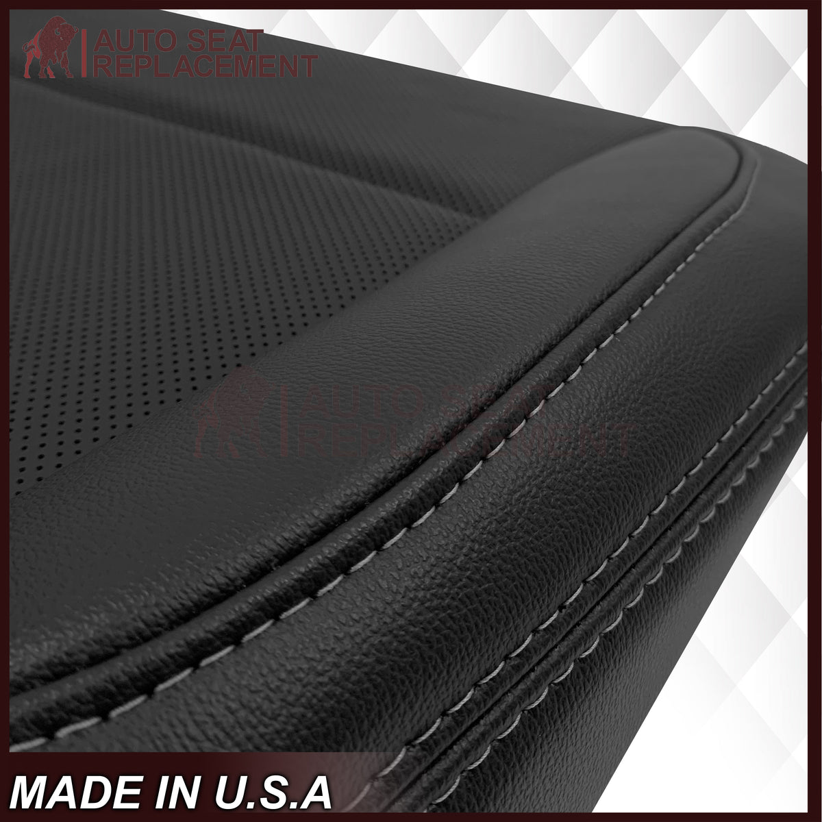 2015-2019 Subaru Outback LIMITED Replacement Leather Seat Covers: Perforated, Black