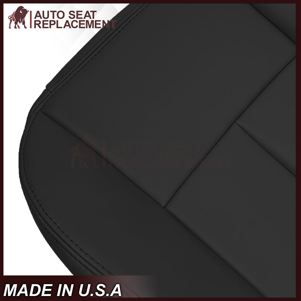 2005 to 2009 For Saab 9-7X SUV Front Base Bottom Syn. Leather Seat Cover In Black