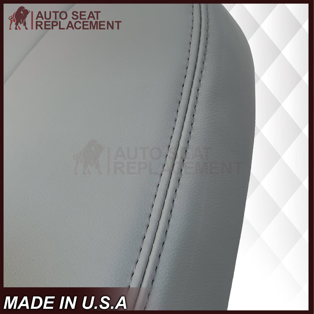 2003 2004 Lincoln Navigator Replacement Seat Covers in Gray: Choose Genuine Leather or Vinyl