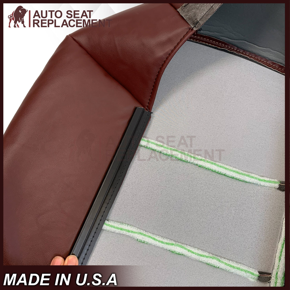 1995 1996 1997 1998 1999 Chevy Silverado LT LS Z71 Vinyl Seat Covers In Ruby Red
