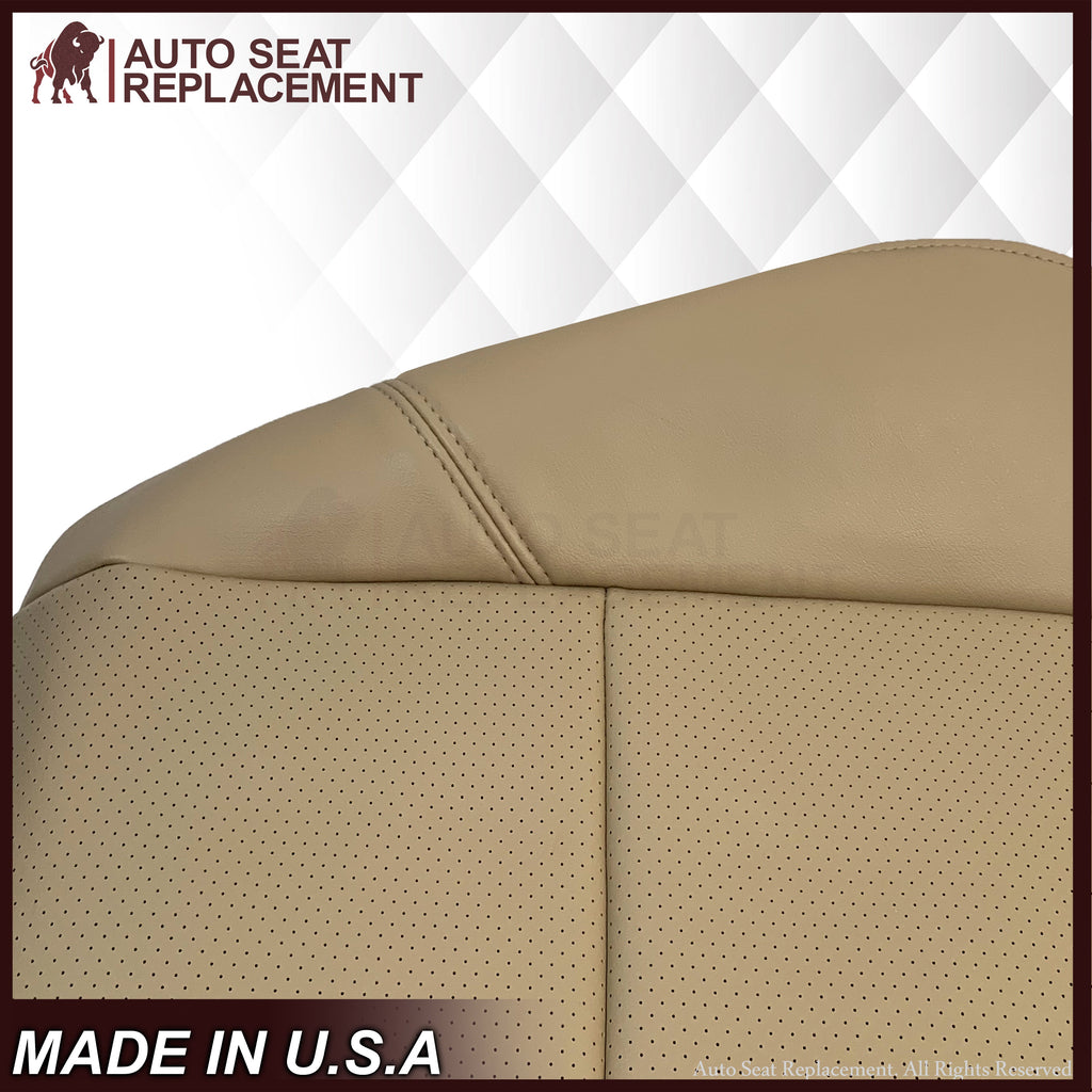2009-2014 Cadillac Escalade Perforated Seat Cover in Light Cashmere Tan: Choose From Variation