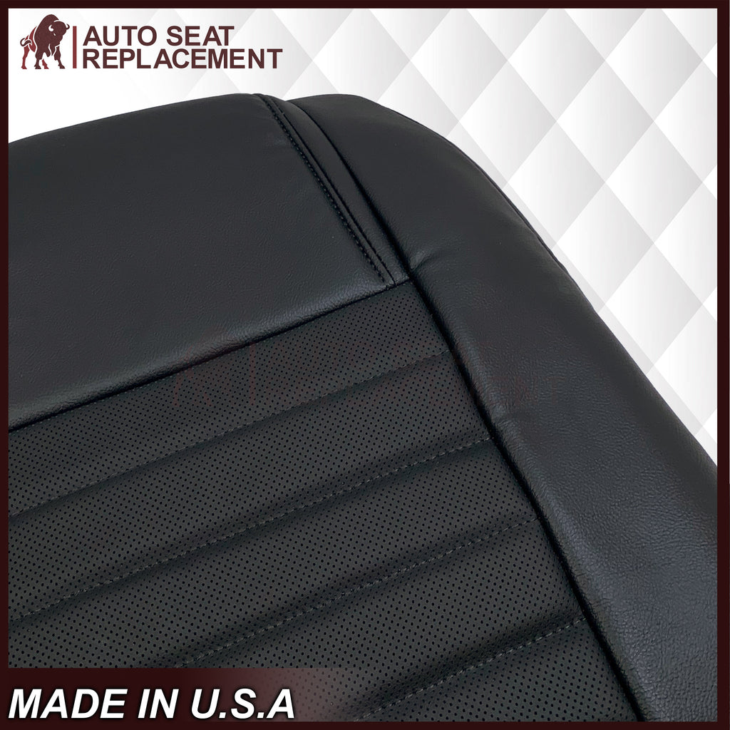 2005-2009 Ford Mustang GT V8 Convertible Replacement Seat Covers In Dark Charcoal: Black