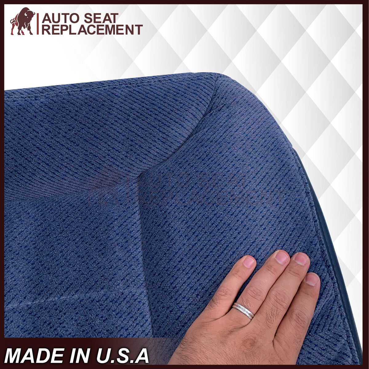 1995-1999 Chevy Tahoe Suburban Silverado Replacement Cloth Seat Cover in Navy Blue: Choose your options