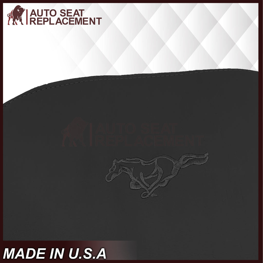 1999-2004 Ford Mustang GT Convertible Replacement Seat Cover in Dark Charcoal Black: Choose From Variation