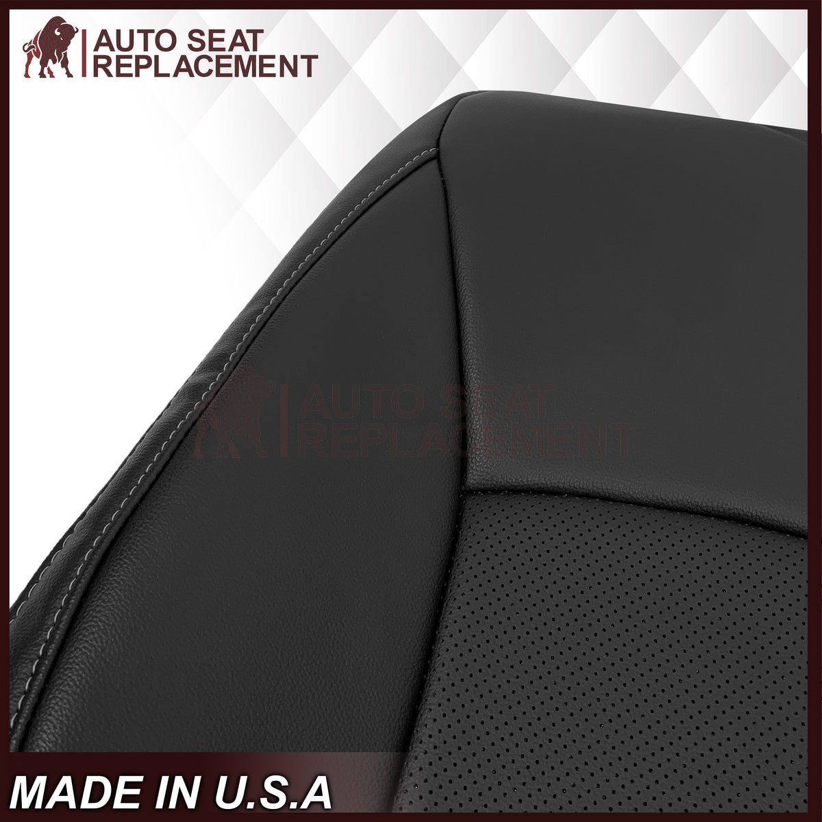 2015-2019 Subaru Outback LIMITED Replacement Leather Seat Covers: Perforated, Black